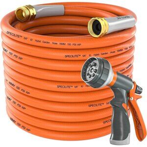 Garden Water Hose 100 ft x 5/8 in Heavy Duty, Flexible and Lightweight, Burst